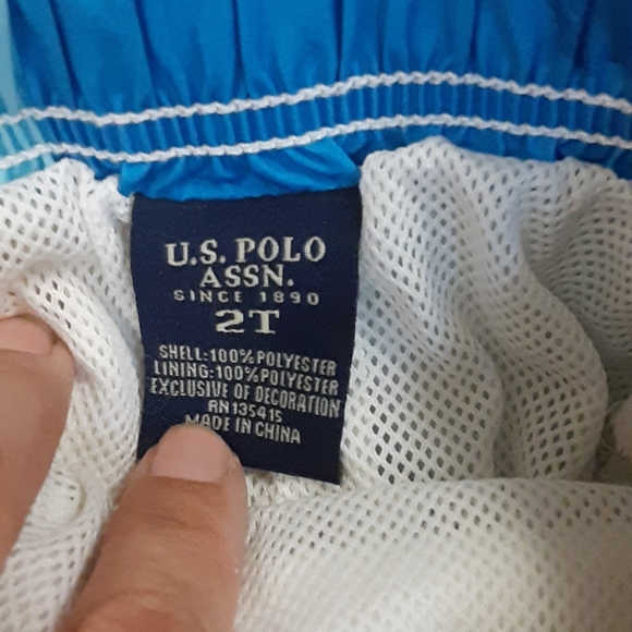 U.s. polo Association size 2T shark swim trunks - Picture 2 of 3